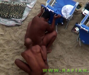 Bare beach safaris caught pounding Bare duo