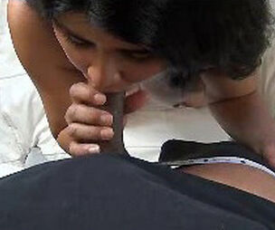 Meaty latina Plumper submissively providing oral job and
