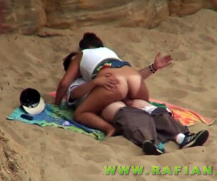Caught ravaging on the beach in hidden cam vid compilation